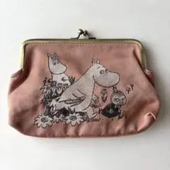 リンネル特別付録 MOOMIN ジャガード織り がま口ポーチ