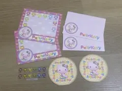 平成レトロ　キティ　レターセット　メモ　便箋　封筒　シール　サンリオ　希少