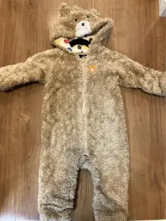 ミキハウス　HOT BISUCUITS  くま型着ぐるみカバーオール