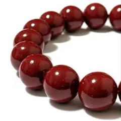 一点物【2-69】◆12mm【シナバー：辰砂】天然石パワーストーンブレスレット