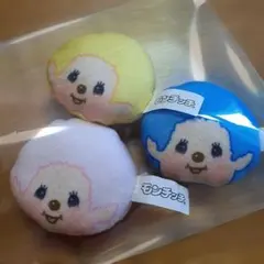 モンチッチ　ミニフェイスマスコット3点セット