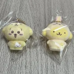 ちいかわ　サンリオコラボ　フロッキーチャーム　うさぎ　ポムポムプリン