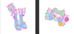 カラフルキャンディ　アクセ＆シューズ　アイプリバース　コーデ