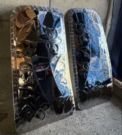 希少 17プロフィア 寝台窓 紐出し ウロコ 鏡面 ベット窓 デコトラ 飾り窓