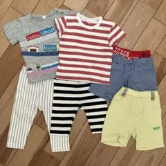 80サイズ まとめ売り　Tシャツ2点 ボトムス4点セット