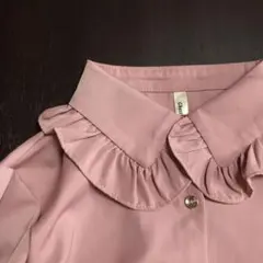 くすみピンク　フリル襟　ブラウス　フリルカラー　クラシカル量産型地雷系ロリータ