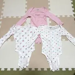 ベビザラス　長袖ロンパース　3枚　80cm