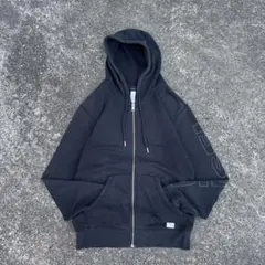 00s DIESEL フルジップ スウェットパーカー ブラック ロゴ Y2K