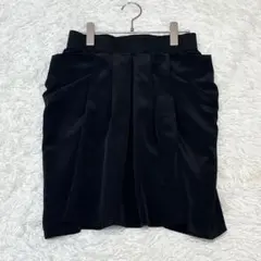 エニィファム ミニスカート(2) タック フレア 黒 裏地 シンプル ストレッチのサムネイル
