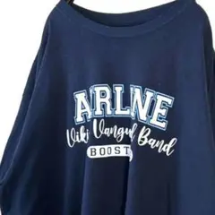 エアライン ブースターズ タフ タイムズ Tシャツ ネイビー 紺色 古着