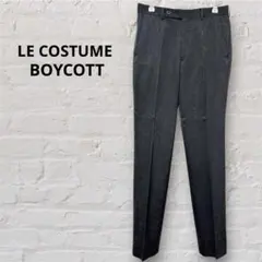 ボイコット メンズスラックス グレー ストライプ ズボン スーツ