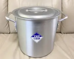 【新品未使用】TKG アルミ寸胴鍋 24cm 目盛付（容量10.7L）ガス専用のサムネイル