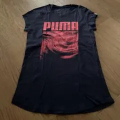 PUMA 半袖Tシャツ ネイビー×ピンク　サイズMのサムネイル