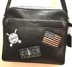 COACH ベースボール ワッペン ショルダーバッグ F26079 極美品