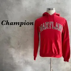 チャンピオン パーカー MARYLAND カレッジロゴ レッド XS 994