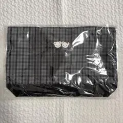 新品タグ付】ファミリア 横型バッグ 黒系ファミリアチェック レッスン