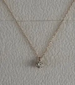 ミルフローラ】K18 天然ダイヤモンド ネックレス 0.50ct - メルカリ