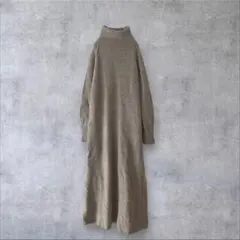 ●美品◆ロッソ◆F by ROSSO タートルフレアニットワンピース