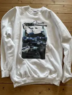 レーシングカー プリント スウェット ヘビーウェイト XL