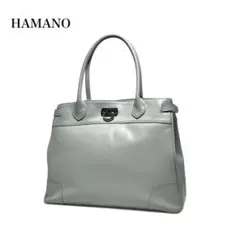 美品 HAMANO 濱野皮革工藝 カデナ ミーティア ハンドバッグ ピンク