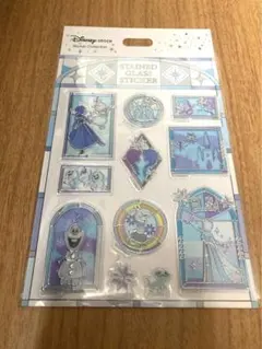 【新品未開封】ステンドグラス風ステッカー アナと雪の女王 正規品