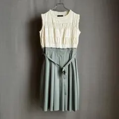 美品 RUIRUE COUTIQUE ノースリーブ ワンピース ドレス XL