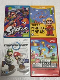 ⭐️24時間以内発送⭐️ WiiUソフトまとめ売り　4本セット　マリカー　スプラ