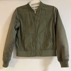 カーキ・ベージュ リバーシブル　ジャケット一点