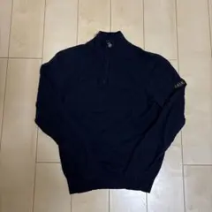 BALR. ハーフジップニットセーター ネイビー