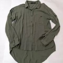 VENCE EXCHANGE 長袖シャツ Mサイズ オリーブグリーン