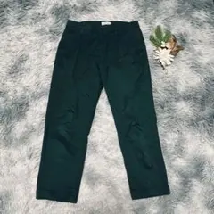 LEPSIM レプシィム (M) テーパードパンツ 無地 カジュアル 緑