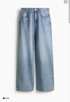 H&M ワイドハイデニム 36