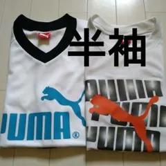 ★最終値下げ★PUMA VネックTシャツ☆プリントロゴTシャツセット　　速乾