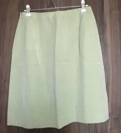 Laura Ashley 黄緑 ライトグリーン タイトスカート USA 8 Lのサムネイル