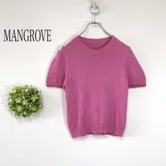 MANGROVE 【F】半袖サマーニット　クルーネック　ピンクのサムネイル