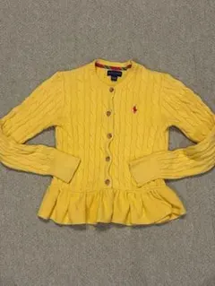 ❤ラルフ❤ケーブル ニットカーディガン ペプラム M(8-10) ガールズ140