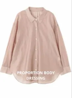 PROPORTION BODY DRESSING シアーシャーリングブラウス
