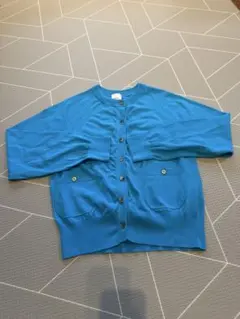 【美品】スピックアンドスパン ICECOTTON クルーネックカーディガン