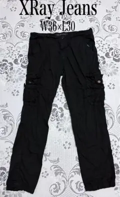 XRay Jeans カーゴパンツ　ブラック　100%コットン　W36×L30