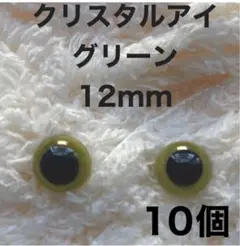 差し目　さし目　アニマルアイ　目玉パーツ　6mm 黒　100個