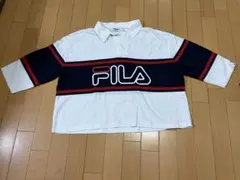 FILA ストライプポロシャツ Lサイズのサムネイル
