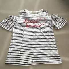 repipi armario ボーダー 肩出し Tシャツのサムネイル