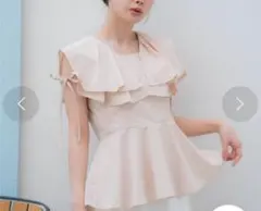 EMIY ISTOIRE フリルノースリーブトップス☆新品☆エイミー 