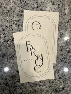 BRIDE & GROOM カードセット　席札