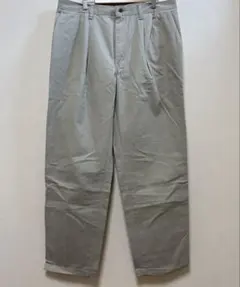 Lee ツータックコットンチノパンツ ワイド 00s W36 L32 ベージュ