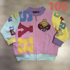 HYSTERIC MINI カラフルパーカー　100センチ　薄手