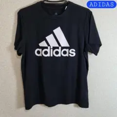 AS1104 アディダス レディース ビッグロゴ Tシャツ ブラック L