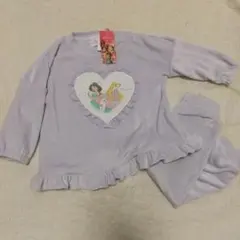 ディズニー プリンセス パジャマ ラプンツェル アリエル ラベンダー 新品