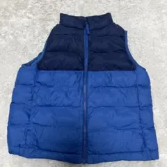 UNIQLO ユニクロ　中綿ベスト　ネイビー　ブルー　110 キッズ