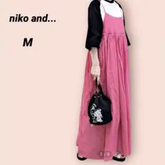 niko and... ニコアンド　キャミワンピース ロングワンピース　ピンク